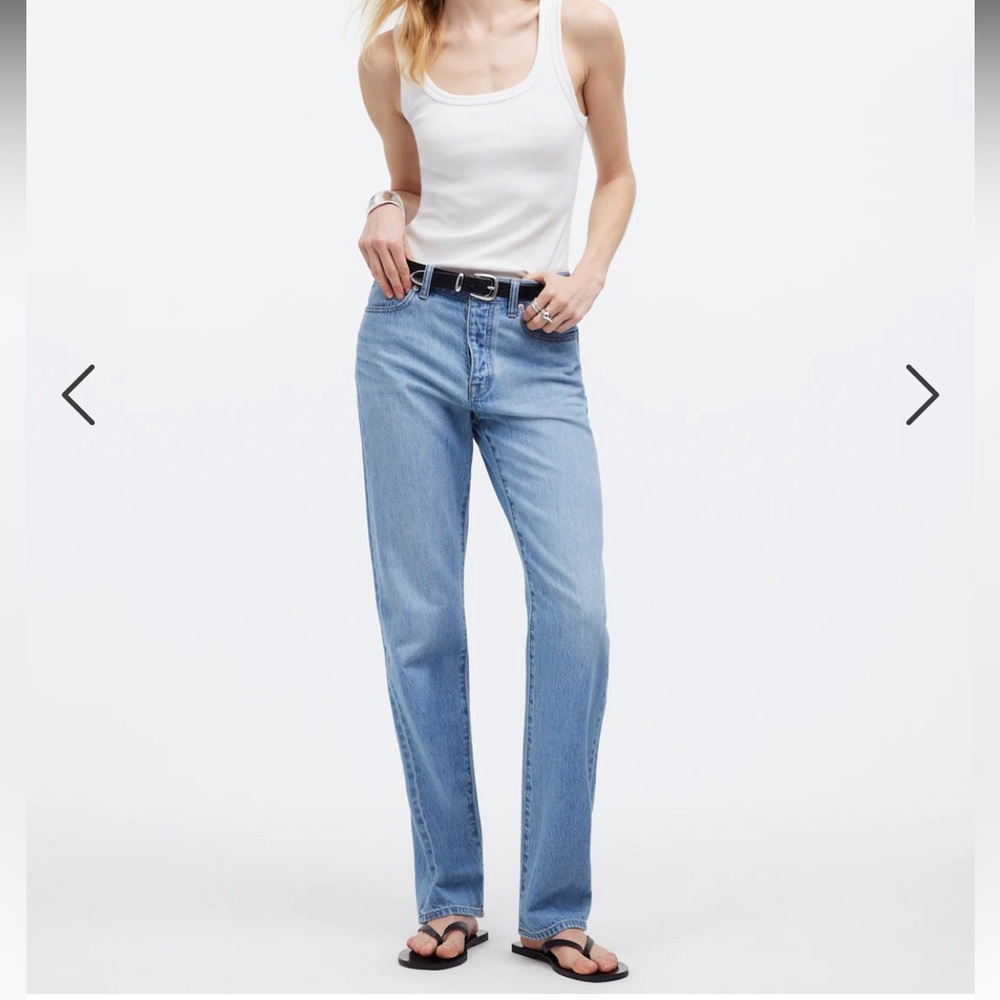Madewell Petite Low Slung Denim Jeans Size 30 Duprey Wash Size 10 Excellent!!